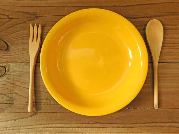 Kitchen Dish On Background