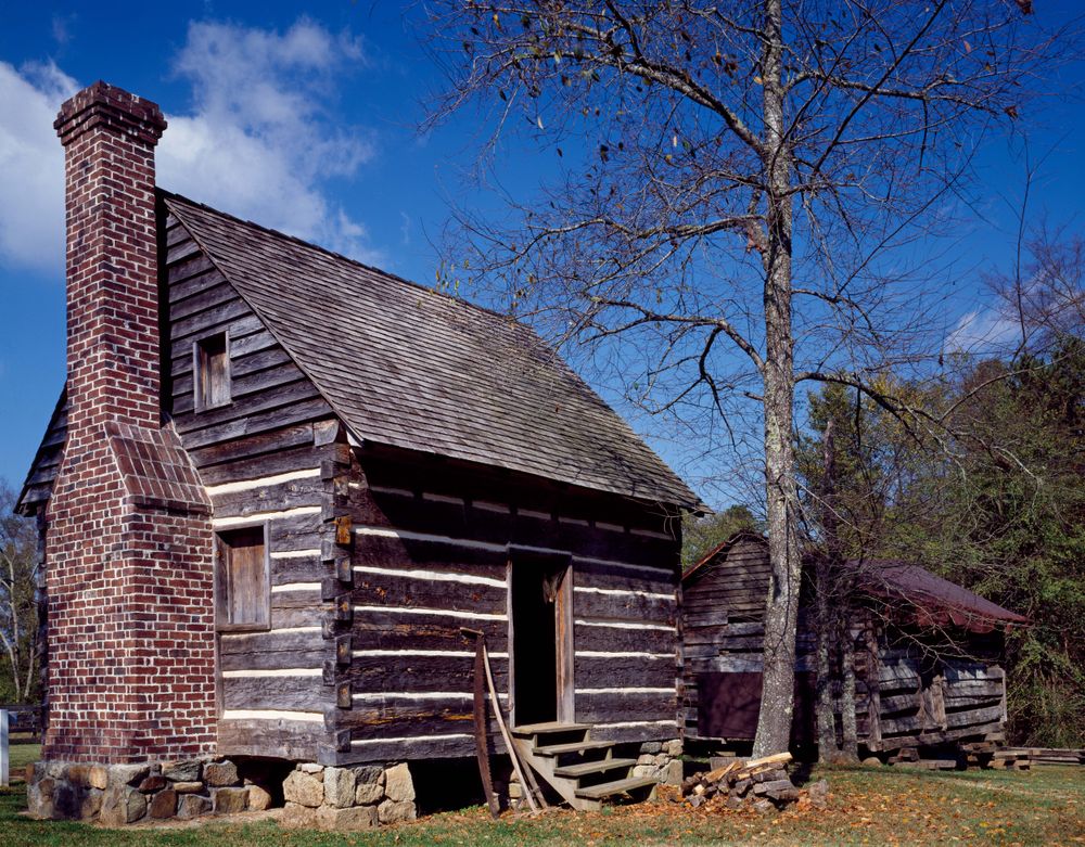 Out buildings at the Latta Plantation in Huntersville, North Carolina