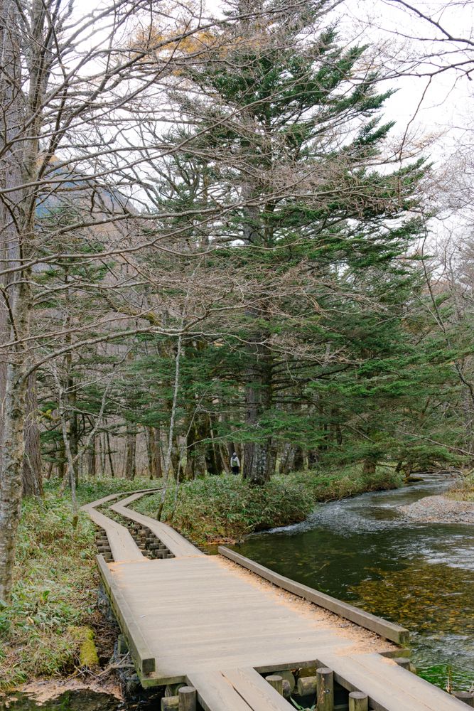Landscape of Kamikochi trail (Japan alps / Japanese mountain)