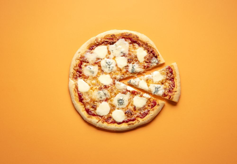 Classic pizza with a lot of cheese