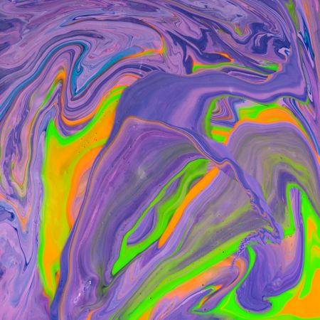 Purple, green and orange marble texture