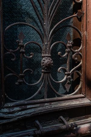 Old door in Tbilisi's downtown