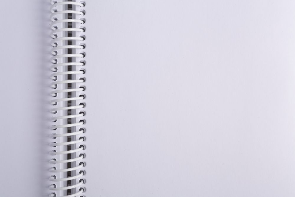 Open Spiral Notebook Mockup Design