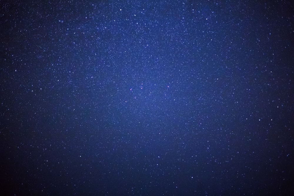 milky way galaxy and space dust in the universe, Long exposure photograph, with grain.