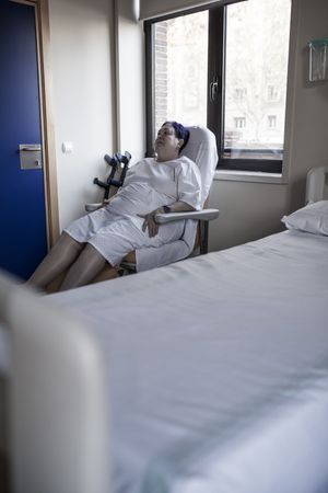 Mature woman hospitalized
