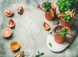 Fresh summer or spring cocktail concept