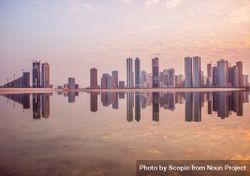Sharjah cityscape at sunset in UAE 0WJ6xb