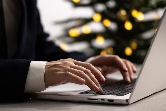 Business Desk With Gift Holiday