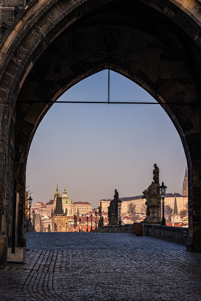 Charles Bridge in Old Prague is one of the most famous landmark of Chezh capital city