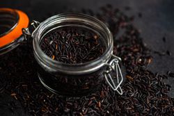 Jar of dark rice