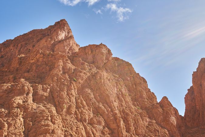 Picturesque view of mountains in the desert
