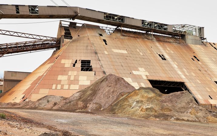 Old mining structures in Riotinto