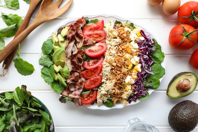 Vegetables with meat and cheese