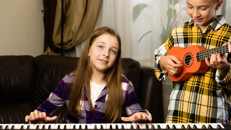 Kids' Joyful Music Practice