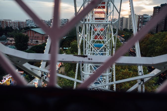 Ferris wheel in amusement park