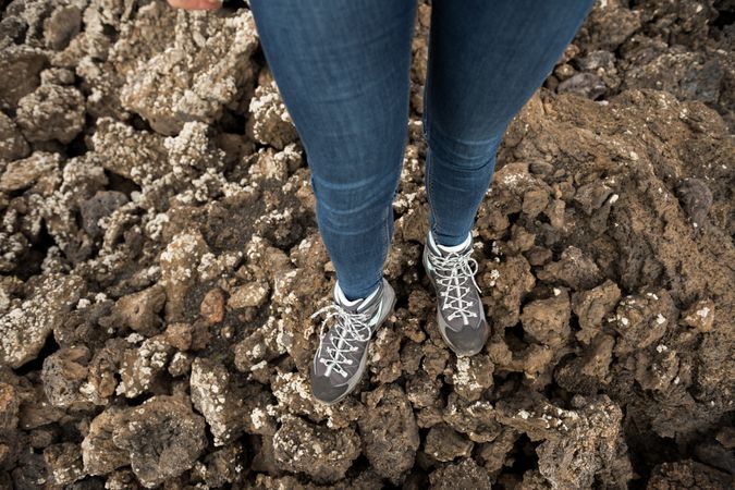 Crop legs on stony ground