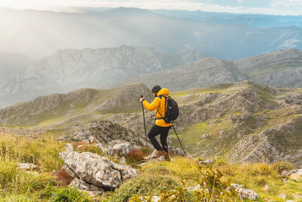 high mountain trekking
