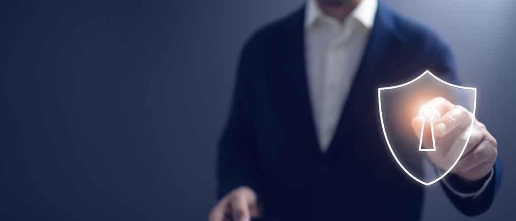 Cybersecurity shield for business protection