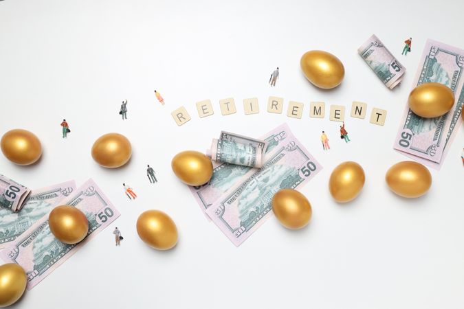 Golden eggs, pension savings, investments and retirement