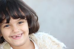 Portrait of girl smiling