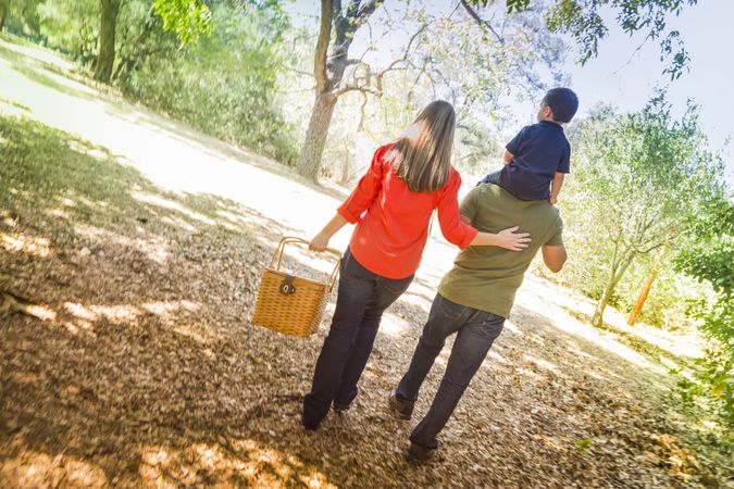 Family Walking in the Park