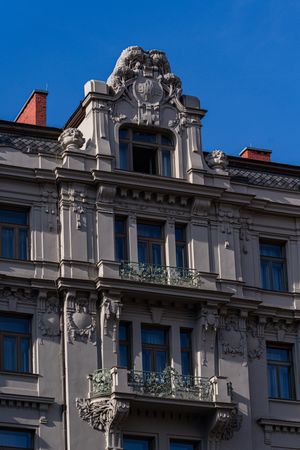 Decooration of the building in Old Prague