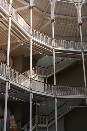 Building architecture wooden stairways