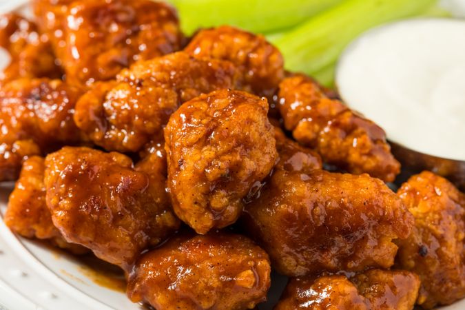 Spicy Boneless Barbecue Chicken Wings