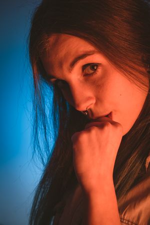 woman with piercing in nose