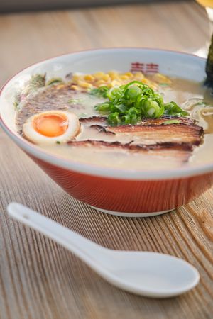 Ramen Soup with Boiled Egg