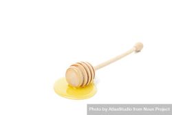 Single dipper used for honey in bright room 0J1BKb