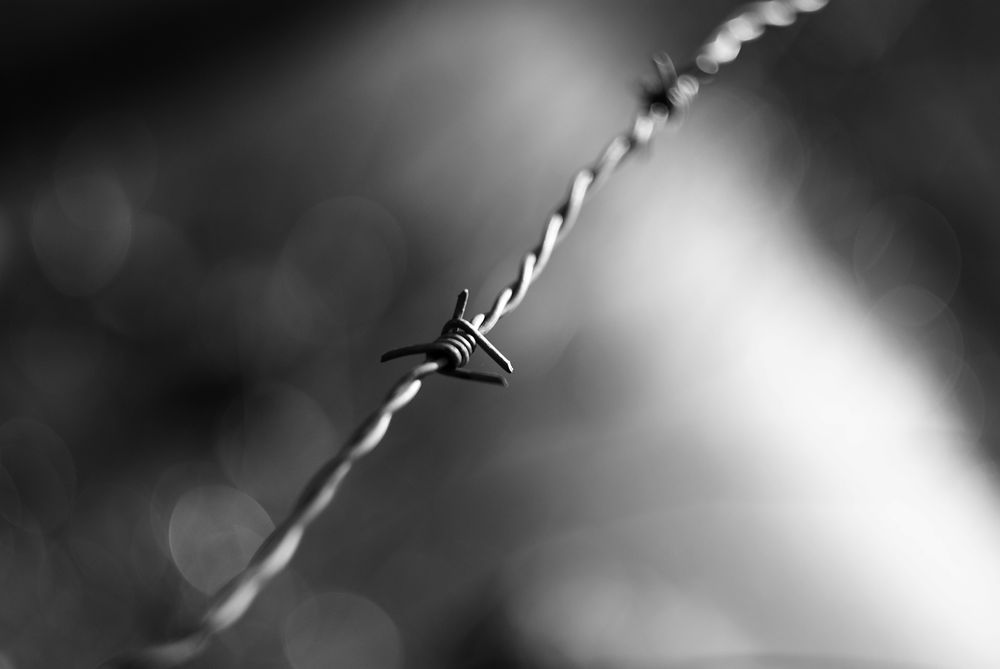 Tense barbed wire