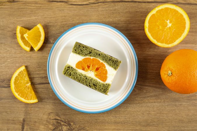 Japanese Fruit Sando Orange Matcha Sandwich