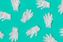 Surgical latex glove pattern