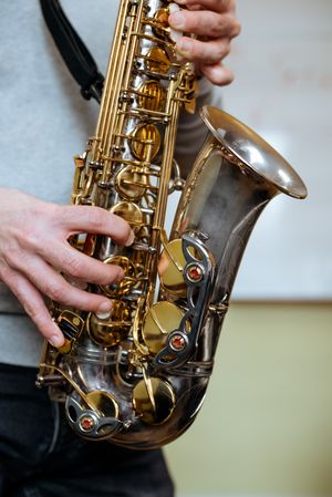 Man playing saxophone