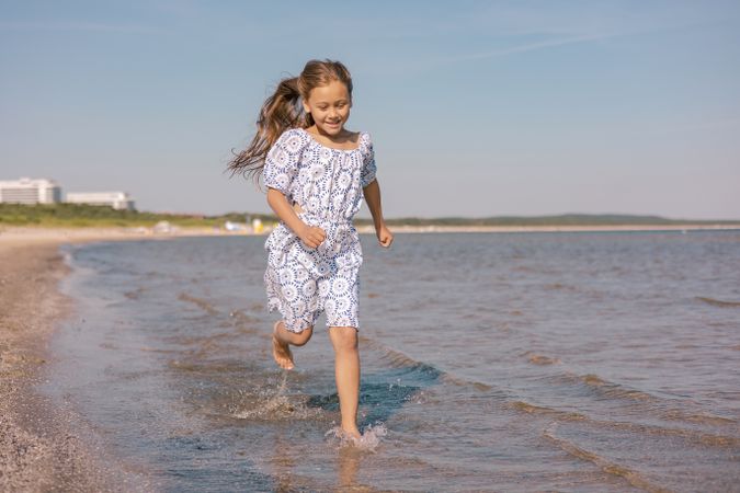 Child seaside playtime