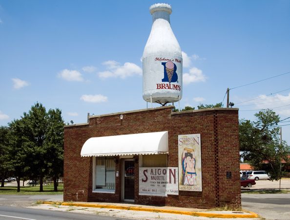 Braum's Milk on Route 66 in Oklahoma City, Oklahoma