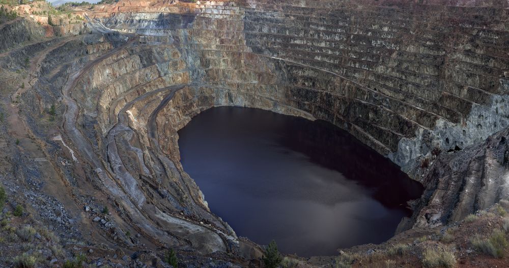 Mining terraces in Riotinto, Huelva