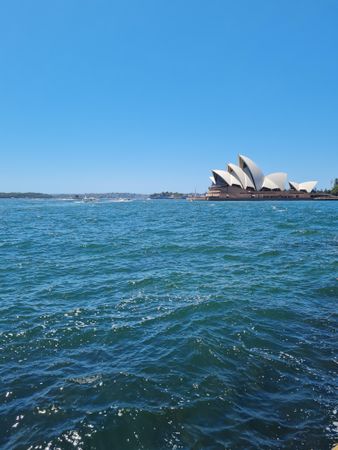 View of the Sydney Opera House from across the harbour