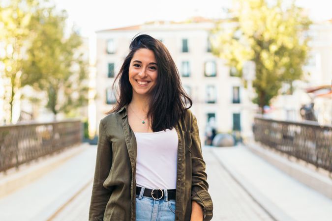 Youn woman, outdoor portrait