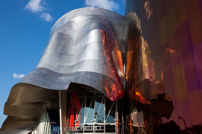 Seattle Music Project by architect Frank Gehry, Seattle, Washington