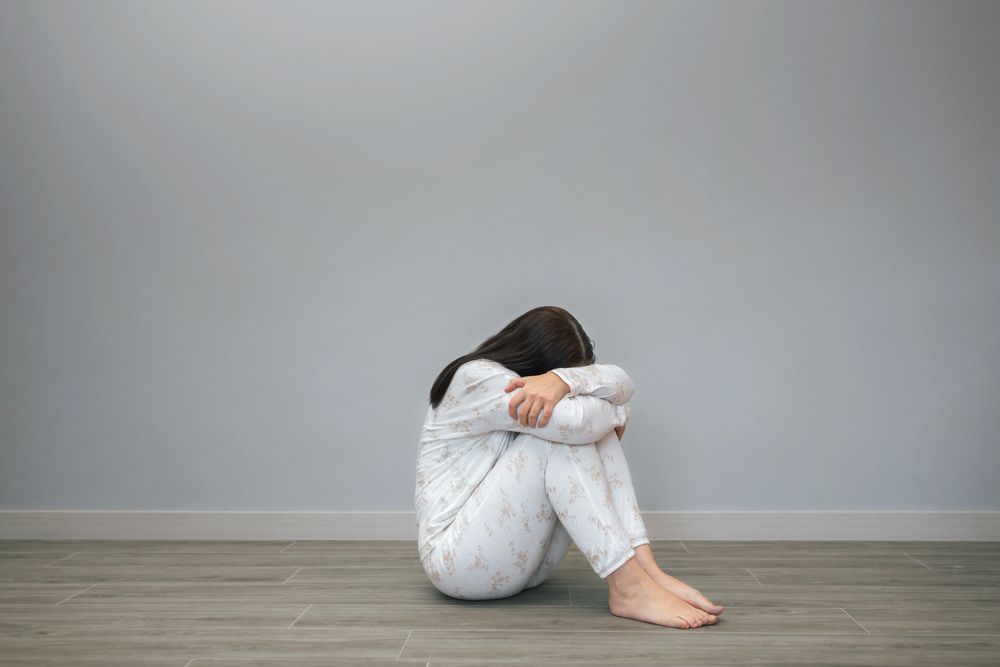 Woman crying