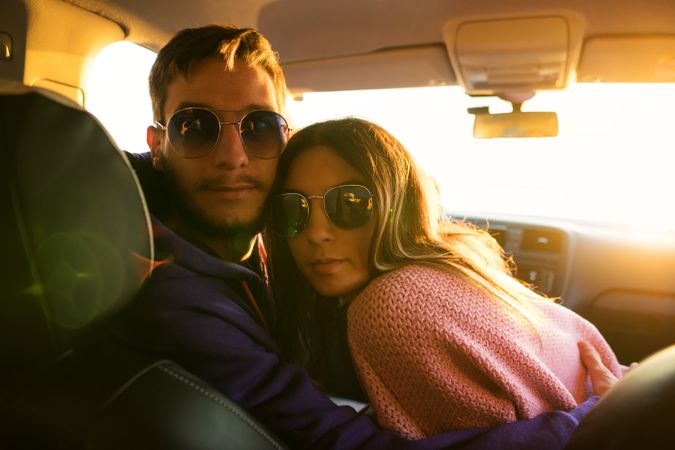 Couple Inside Car Together
