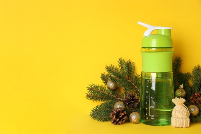 Concept of sport and Happy New Year, space for text