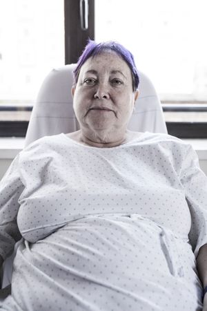 Mature woman hospitalized