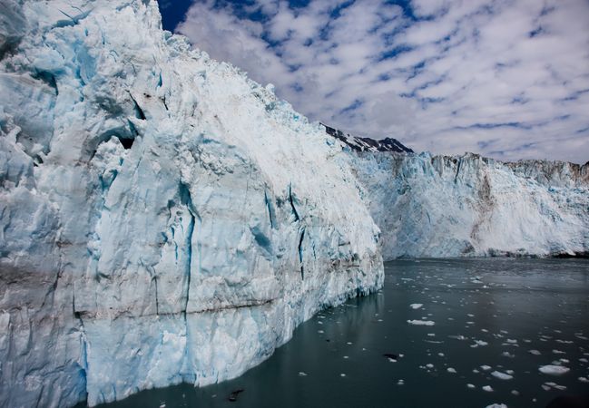Face of glacier in Prince William Sound, Alaska