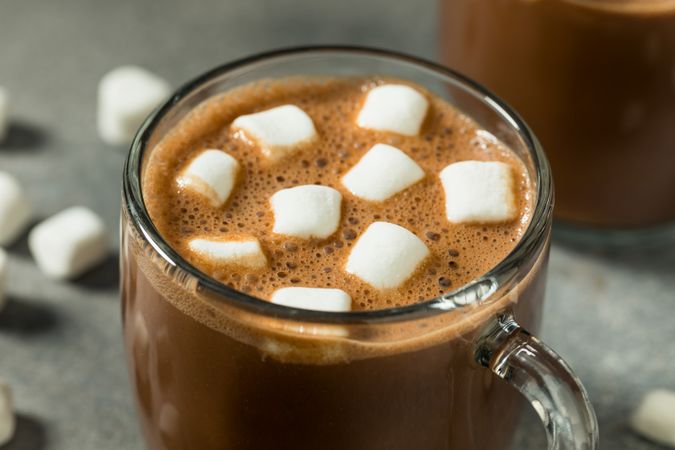 Sweet Warm Homemade Hot Chocolate with Marshmallows