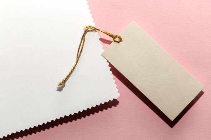 Cardboard labels for price or advertising