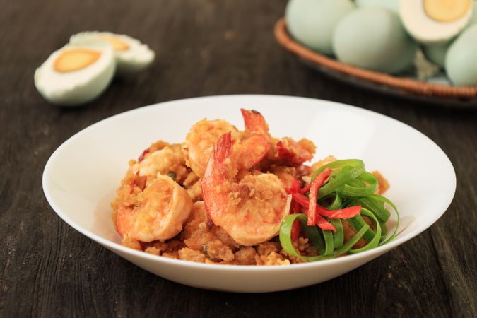 Salted Egg Fried Shrimp or Udang Telur Asin