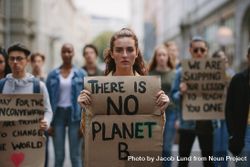 Group of activists protesting to save earth 0gaoW4